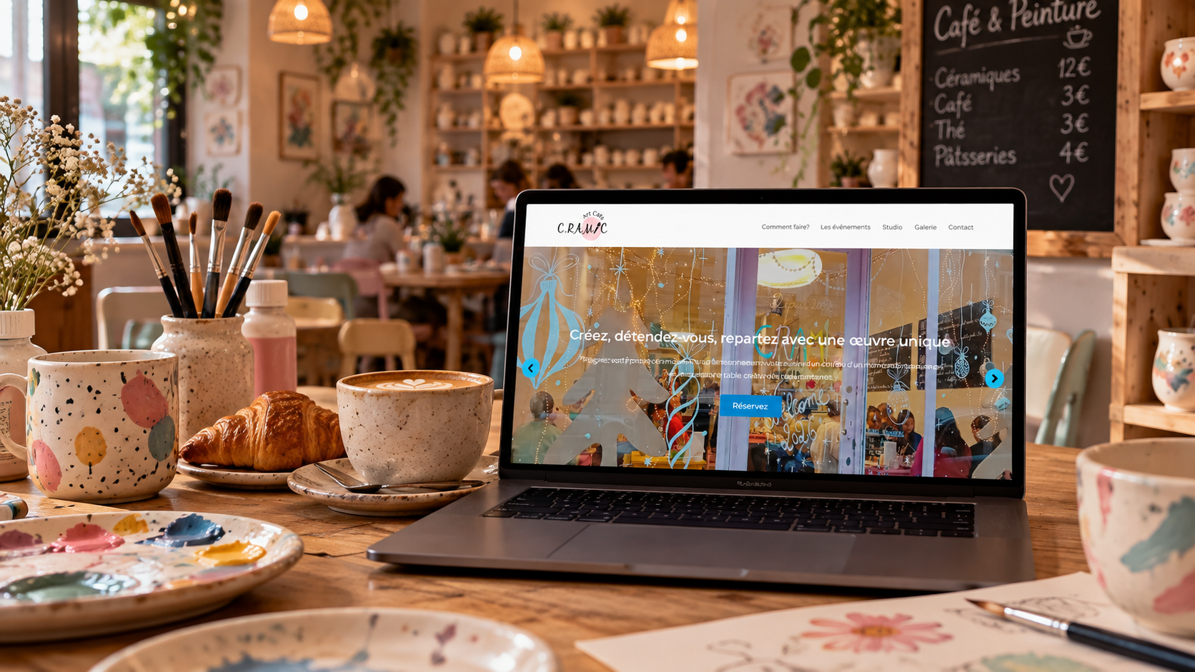Café créatif et atelier de céramique